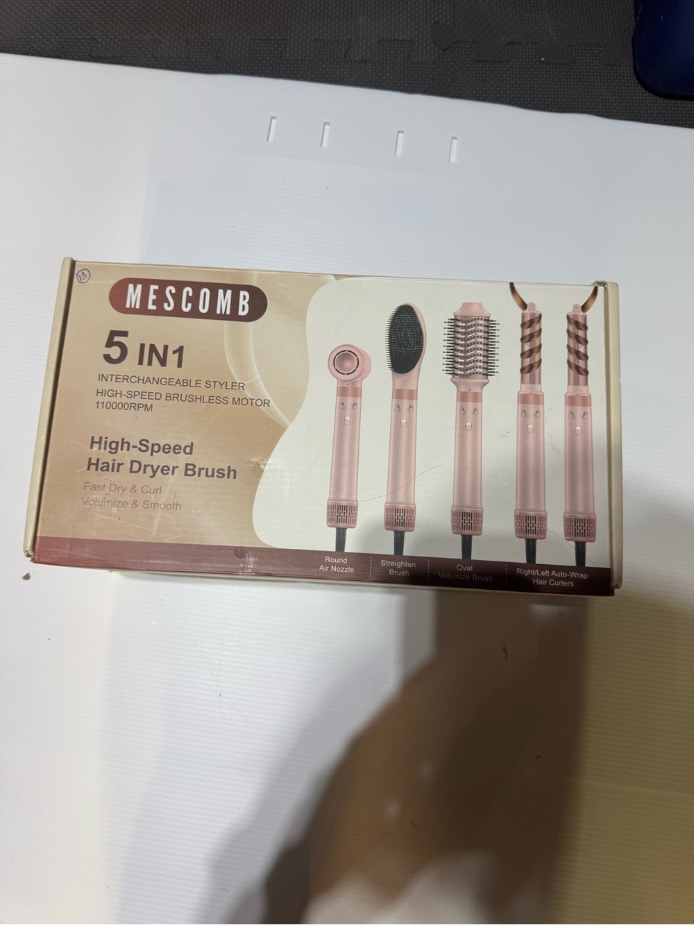 5-in-1 Rose Gold High-Speed Hair Dryer Brush
